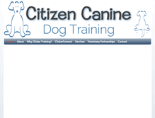 Tablet Screenshot of citizencaninedogtraining.com